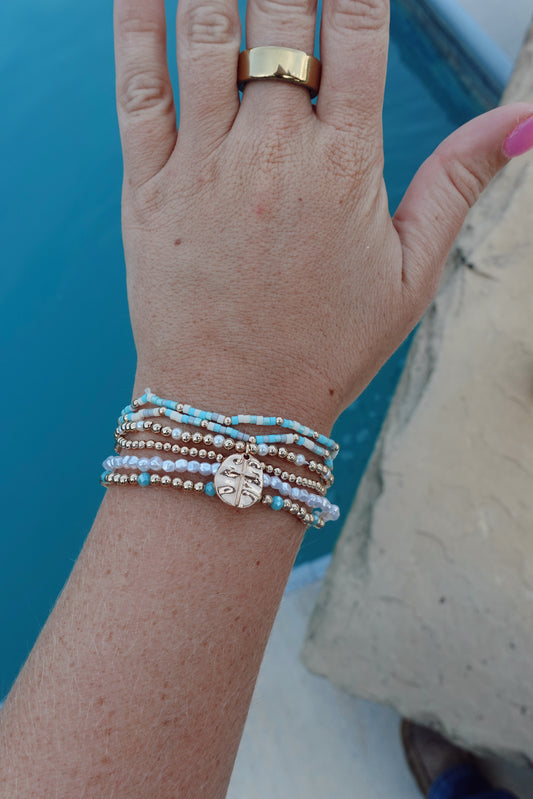 Coastal Charm Bracelet Stack