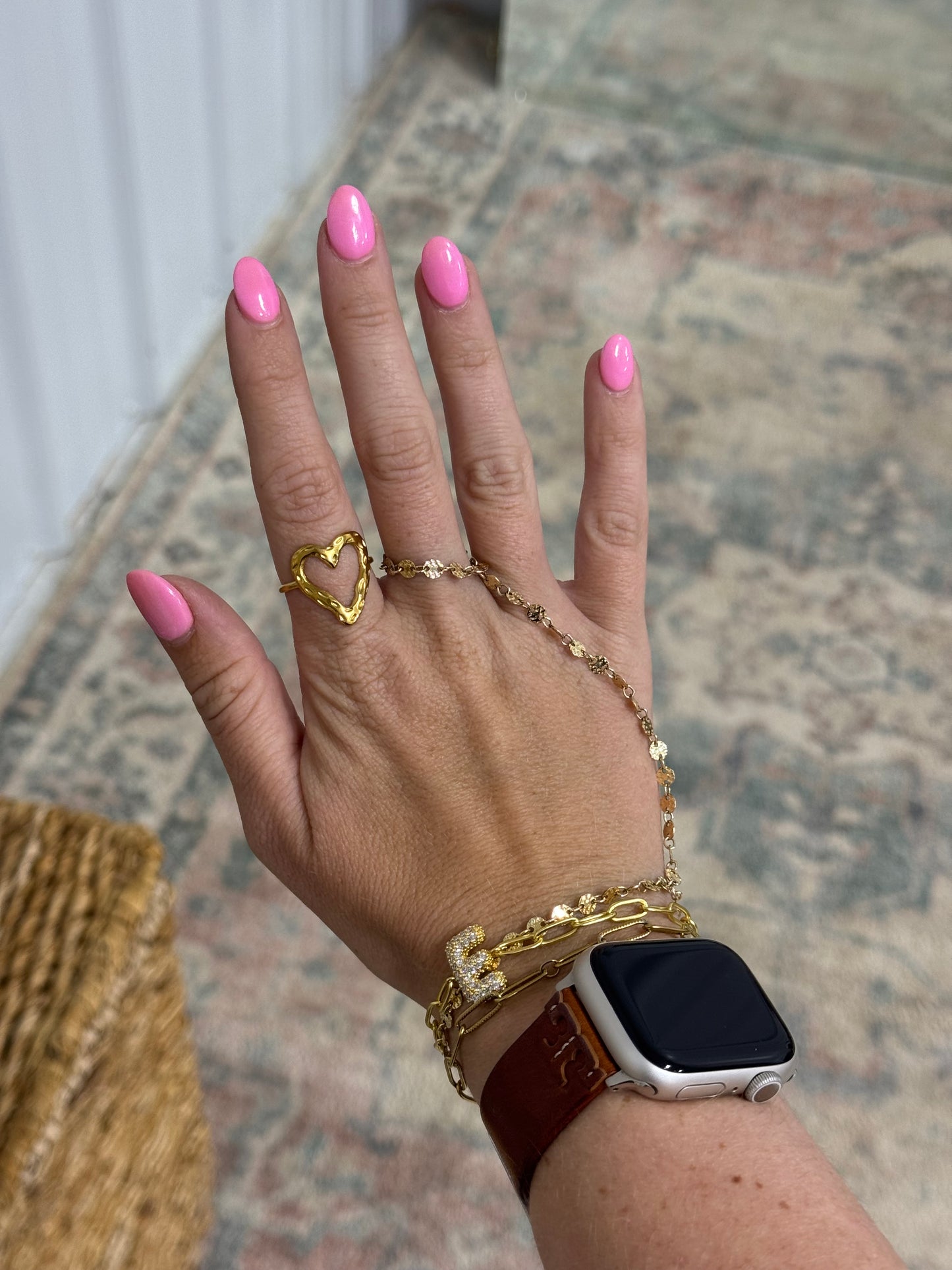 Textured Hearts Ring