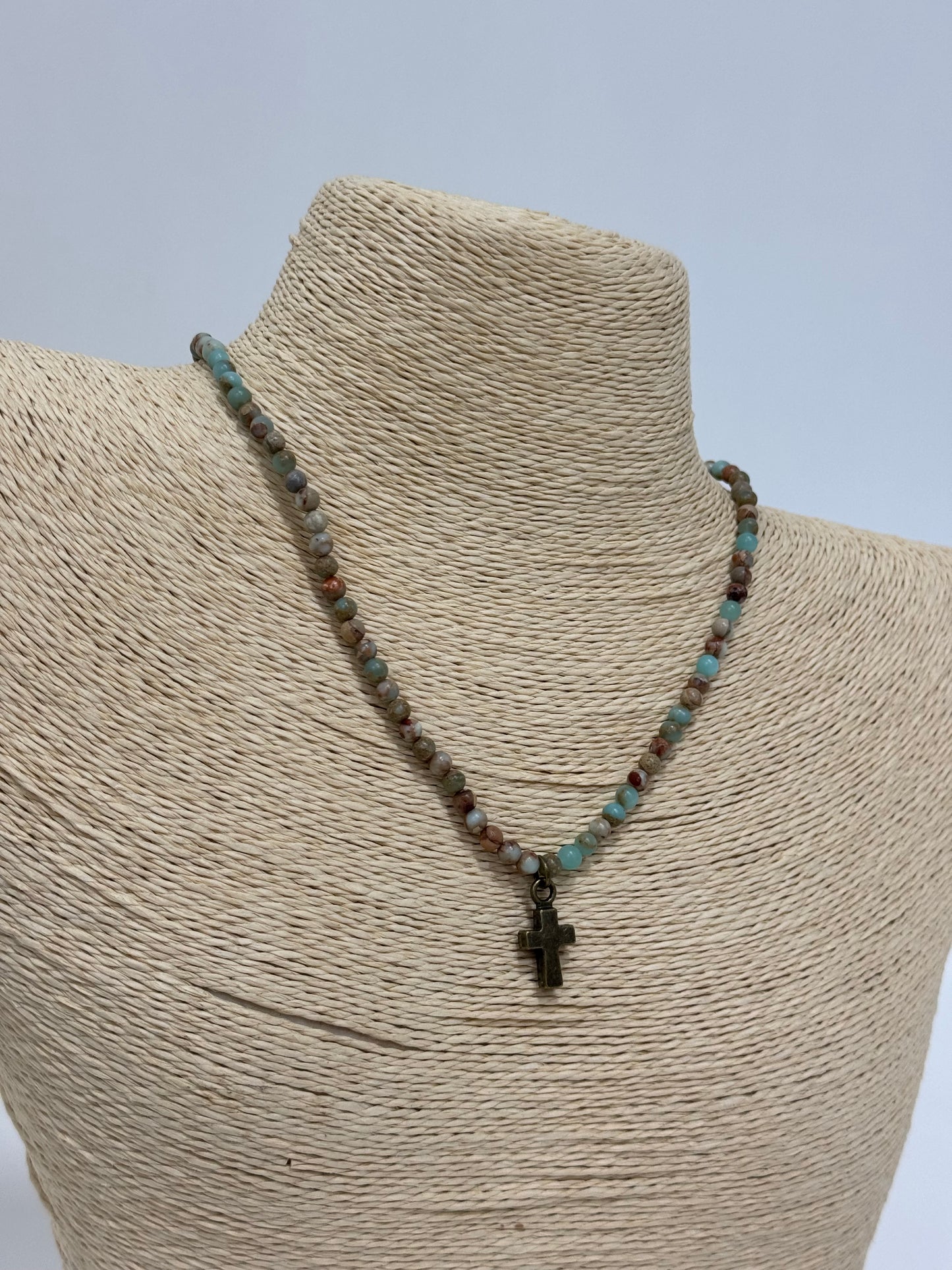 Turquoise Cross Necklace