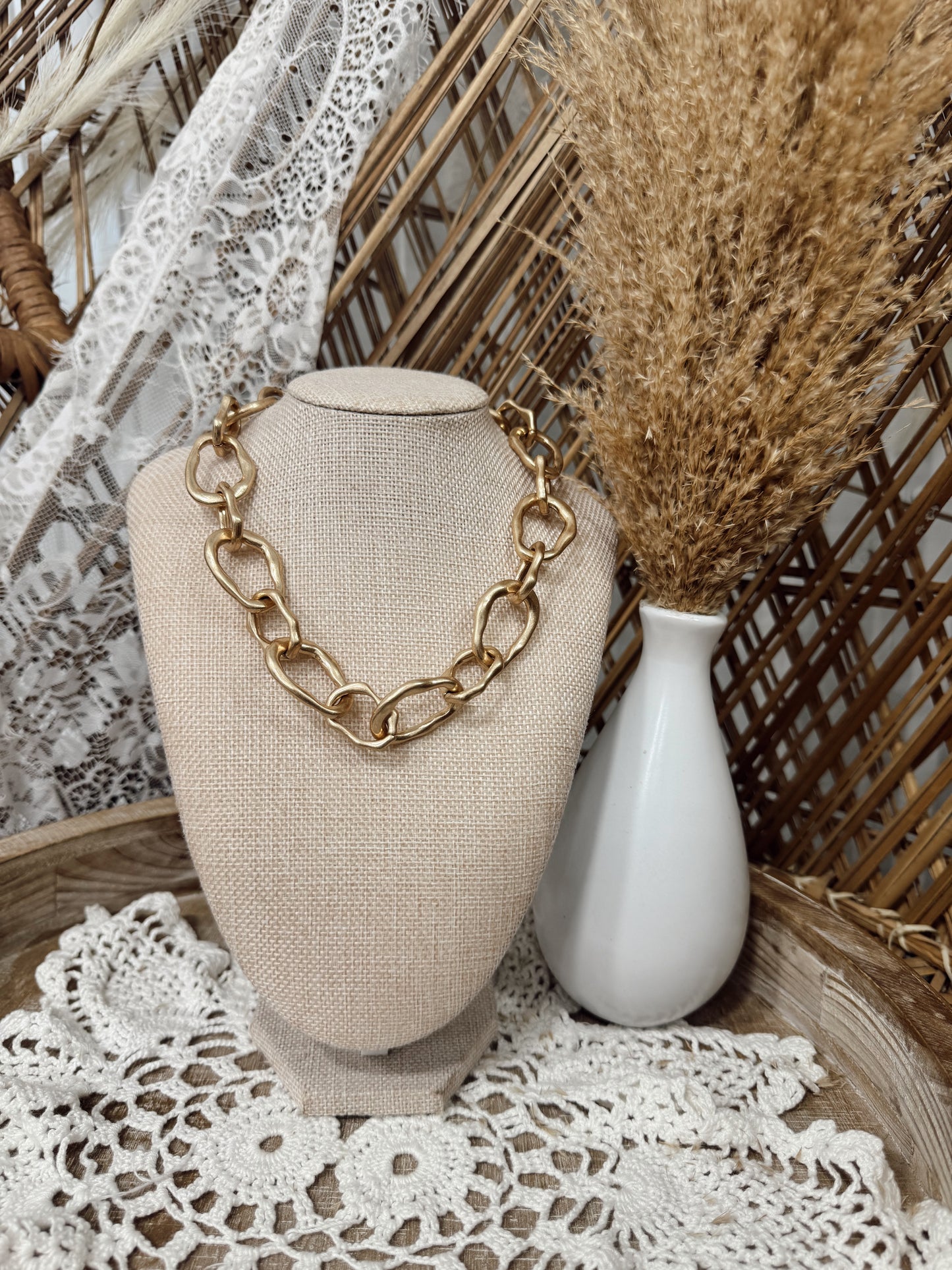 Chunky Oval Necklace
