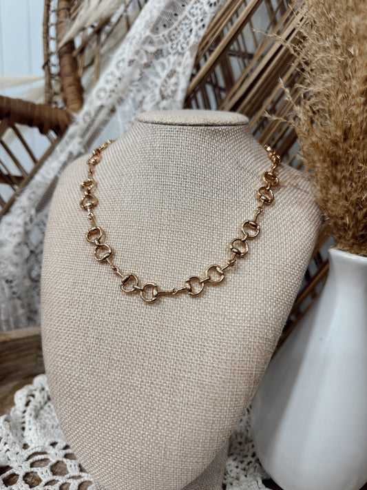 Dainty Horsebit Necklace