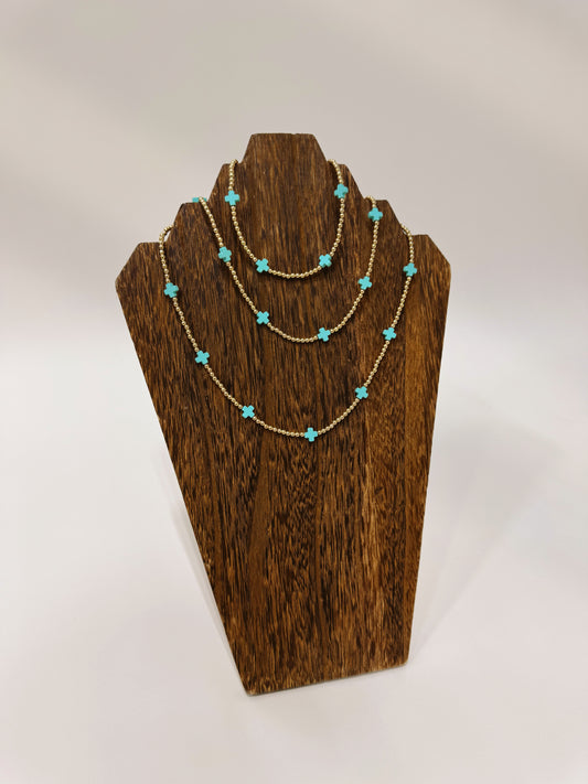 Turquoise and Gold Necklace