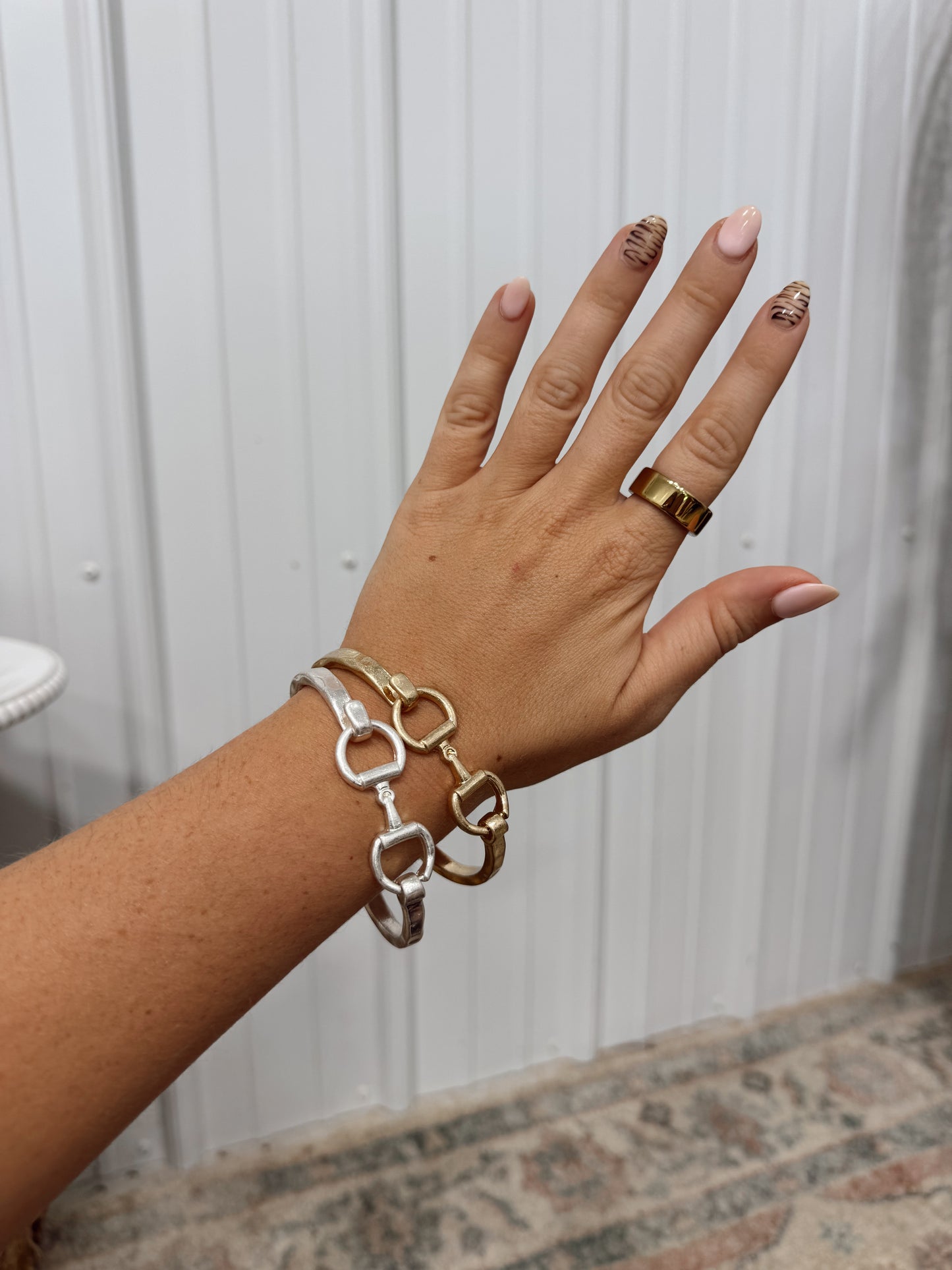 Silver Horsebit Bracelet