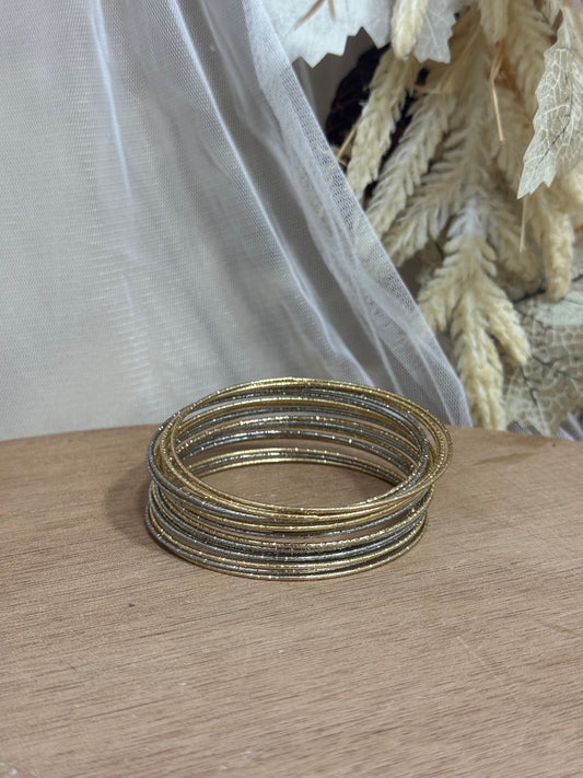 Mixed Metals Bracelet Stack
