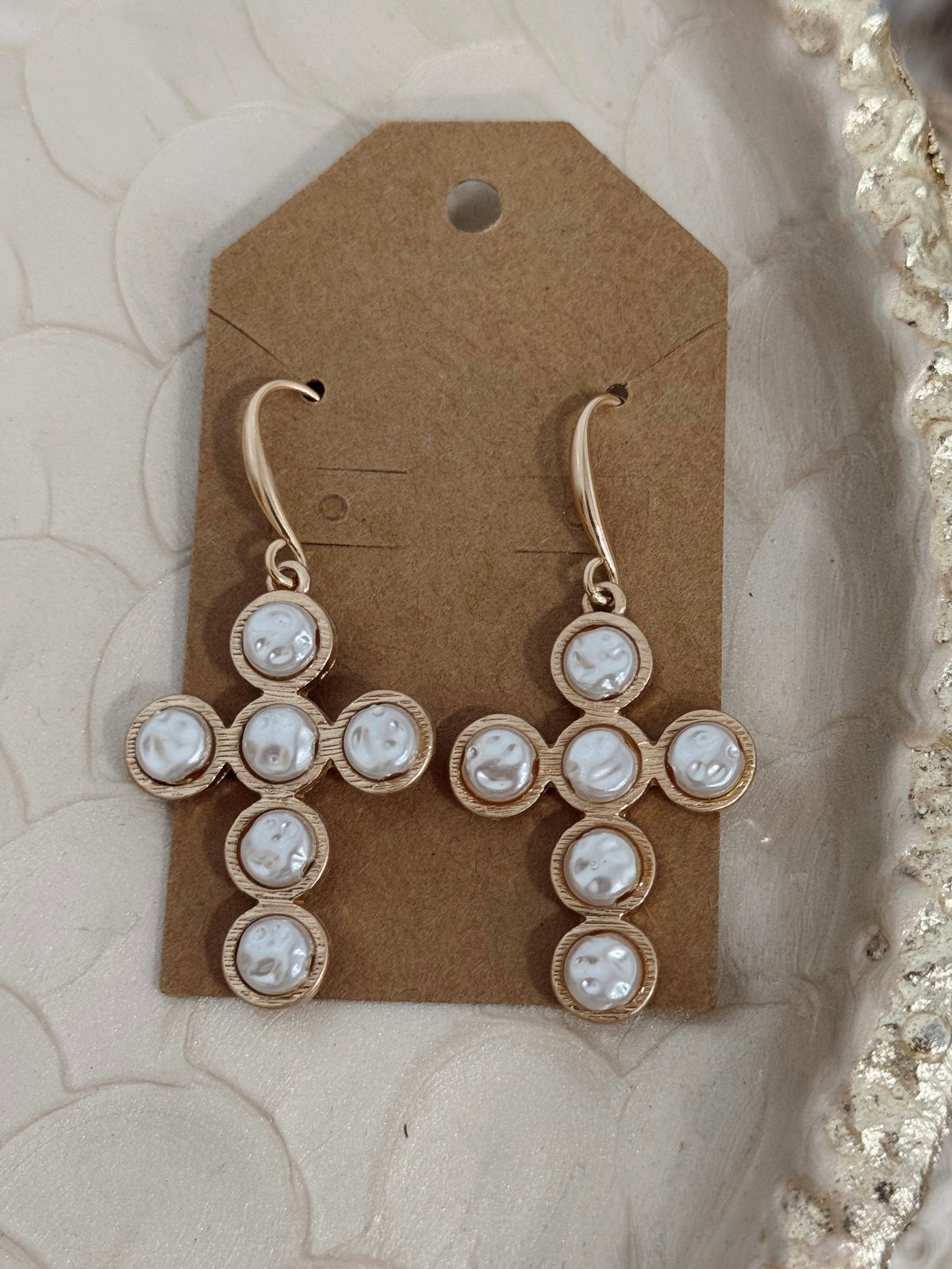 Circle Cross Earrings