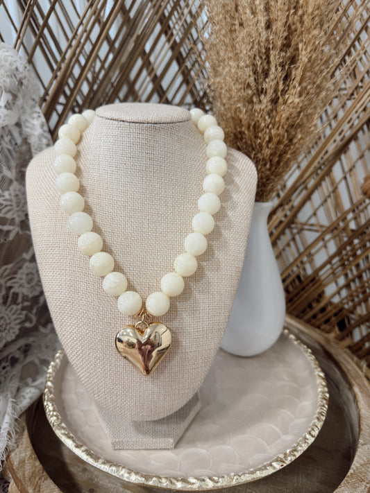 Collegiate Heart Necklace