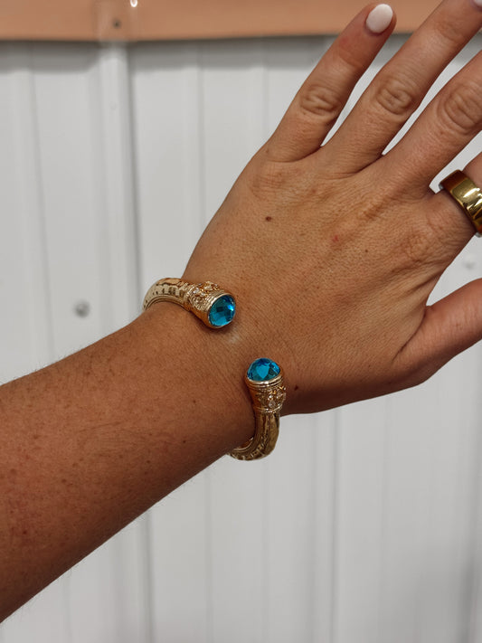 Deep Blue Cuff Bracelet