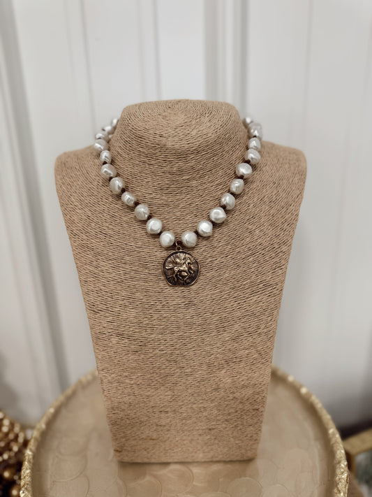 Rustic Freshwater Necklace