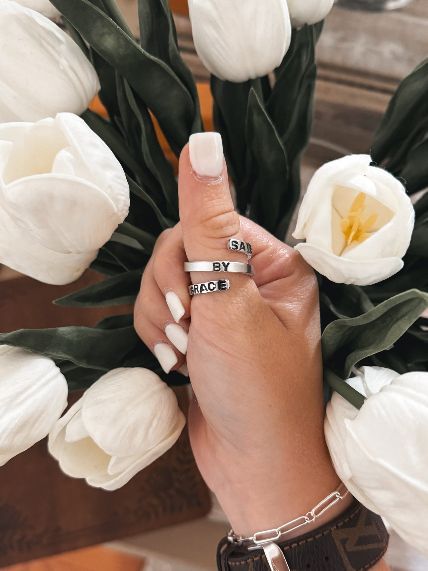 Saved by Grace Ring