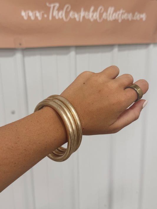 Gold Girl Bracelet Set Water Resistant