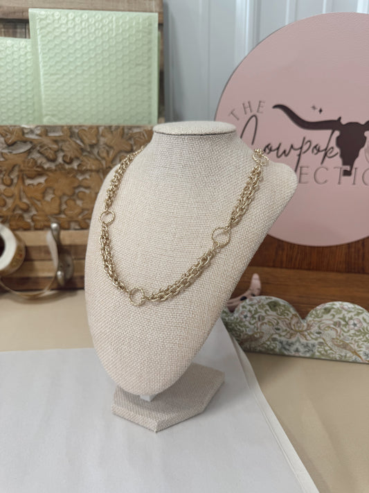 Gold Knotted Necklace