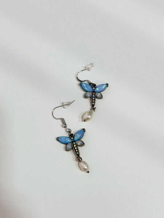 Moonlit Dragonfly Earrings