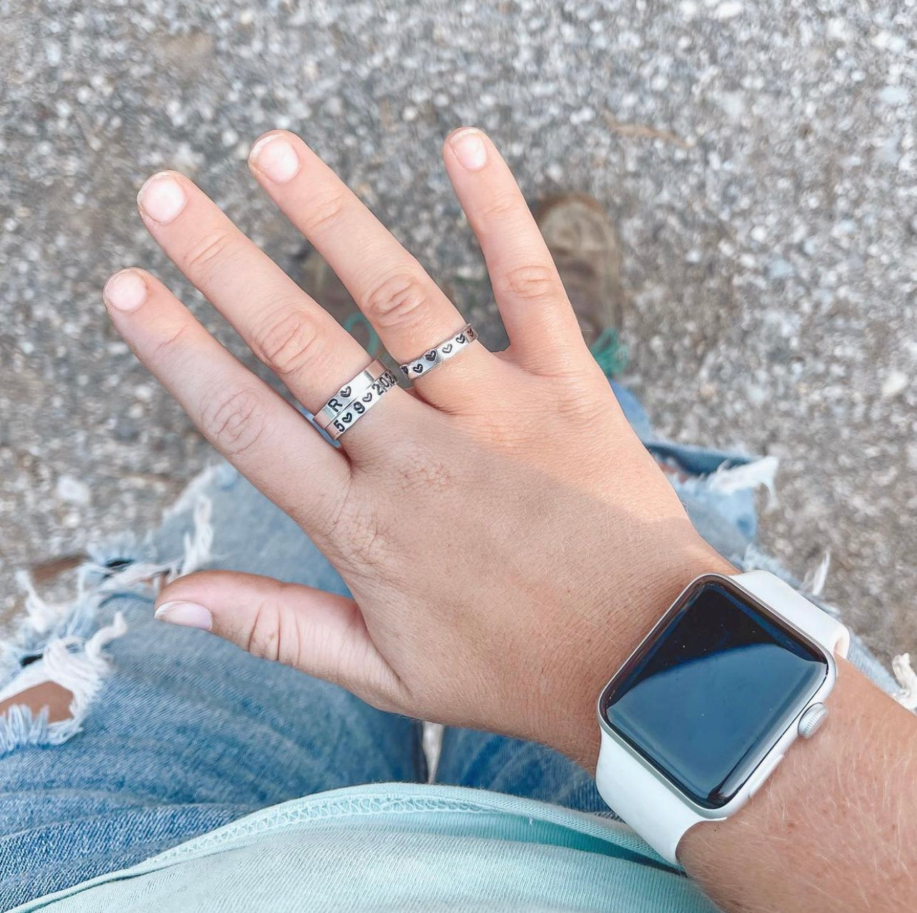 CUSTOM Thin Silver Ring