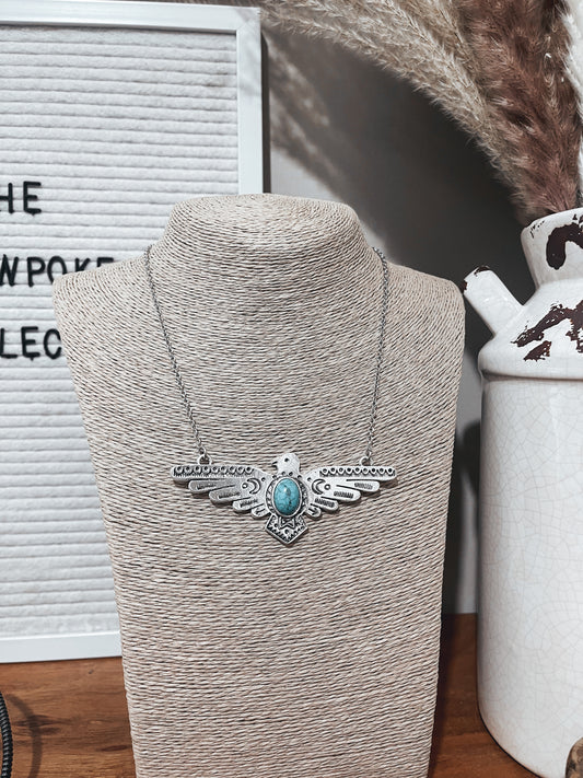 Thunderbird chain necklace