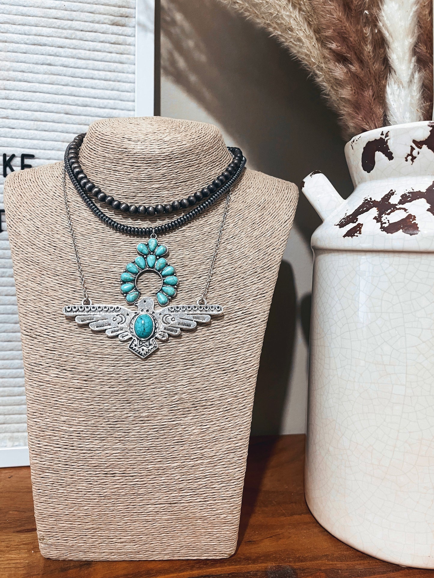 Thunderbird chain necklace