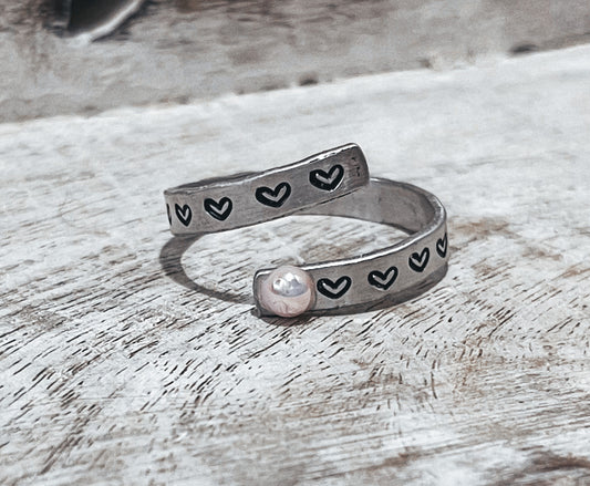 Heart Thin Wrap Ring