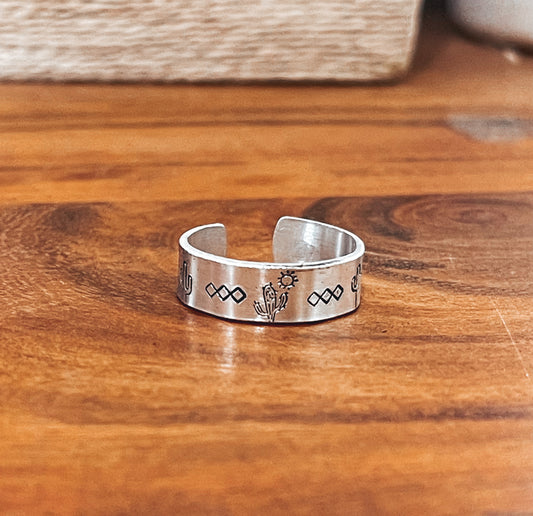 punchy cactus ring