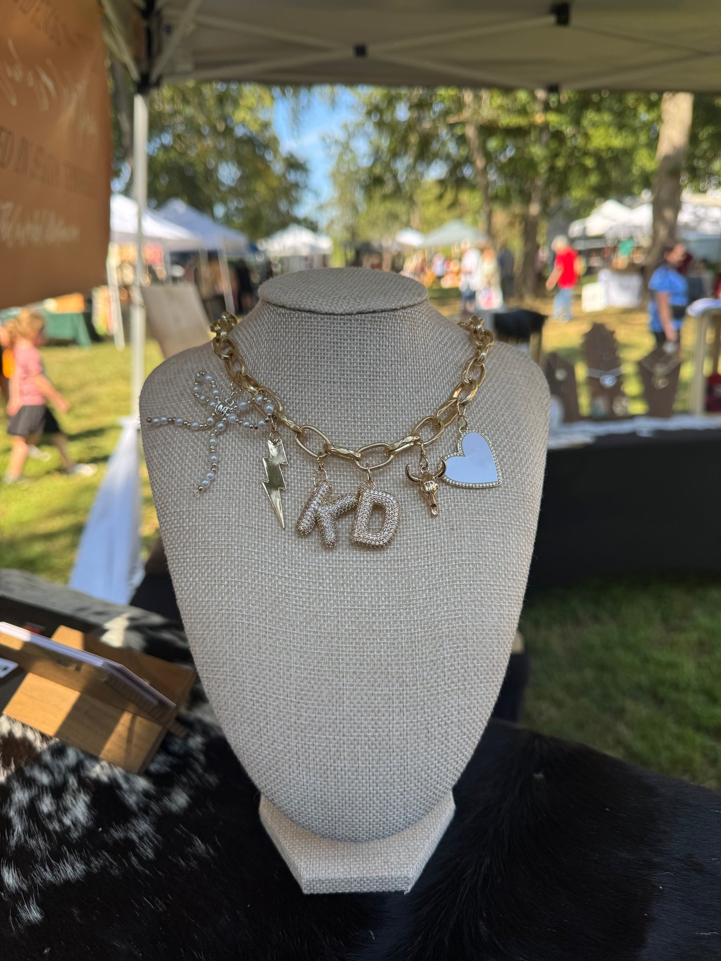 Golden Name Link Necklace