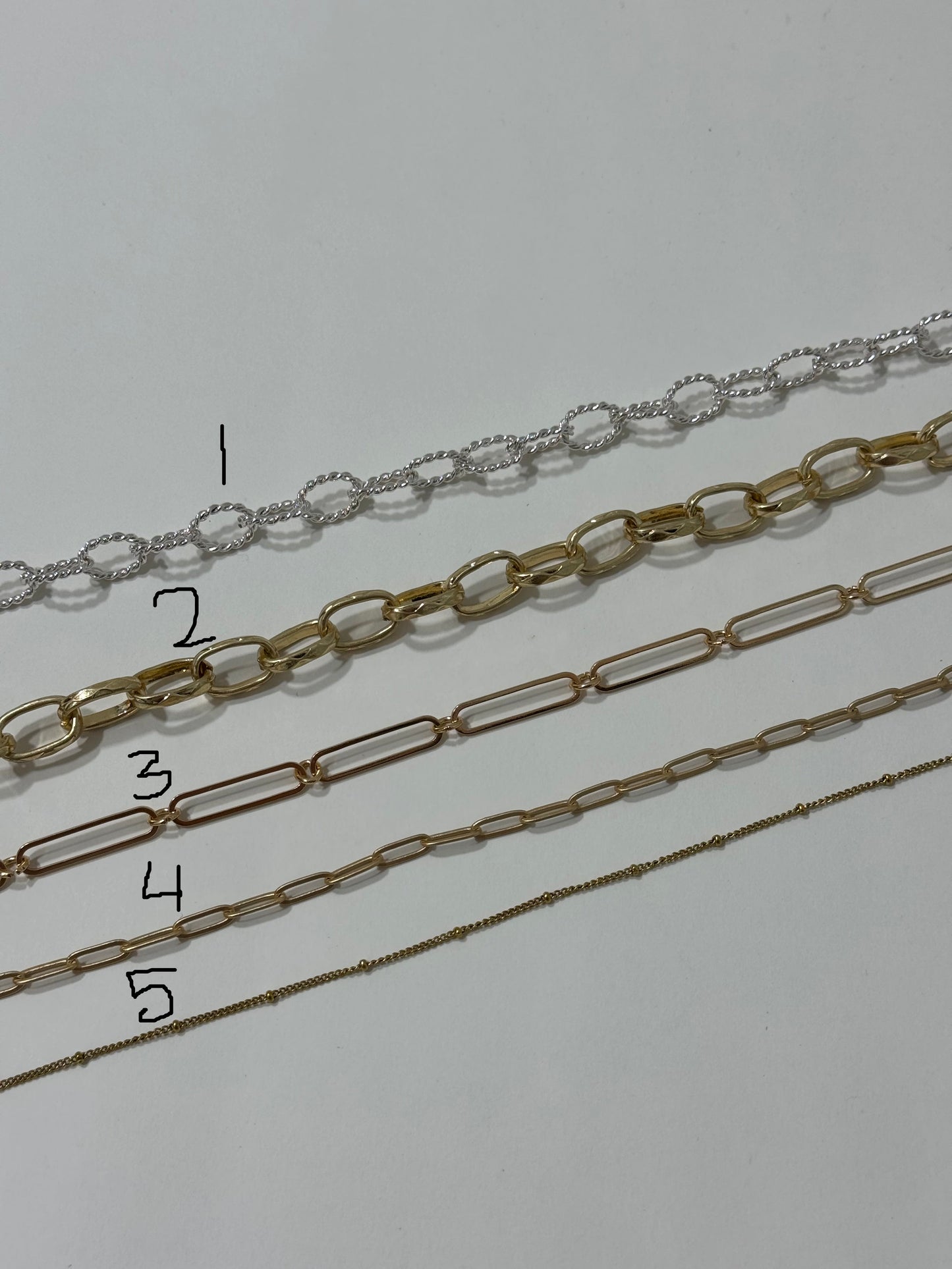 Golden Name Link Necklace