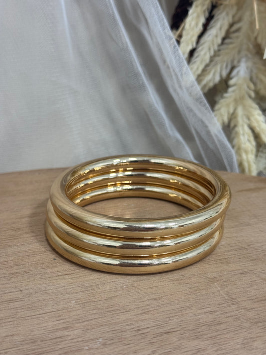 Shiny Gold Girl Bracelet Set