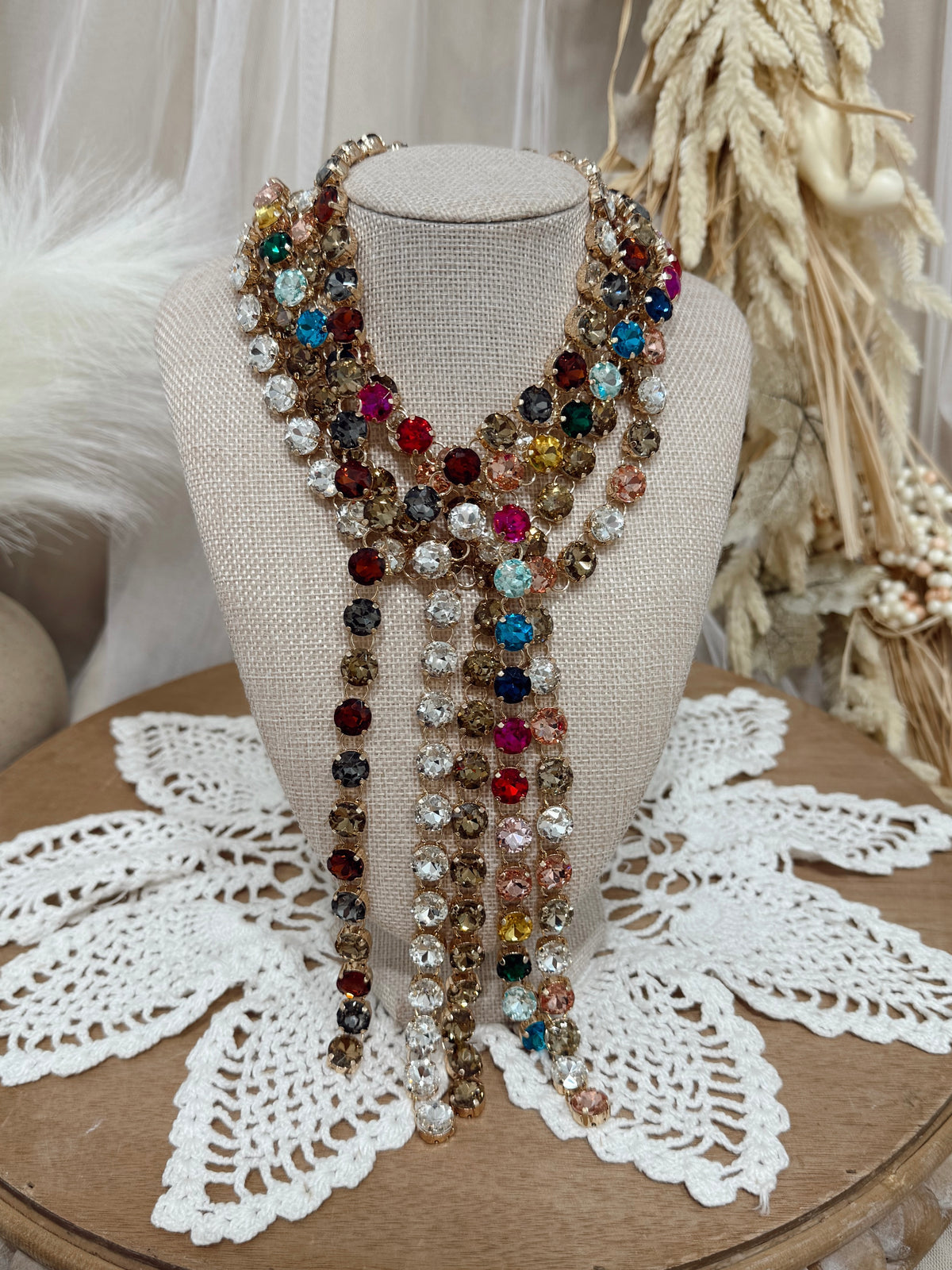 Emerald Jewels Cascade Necklace