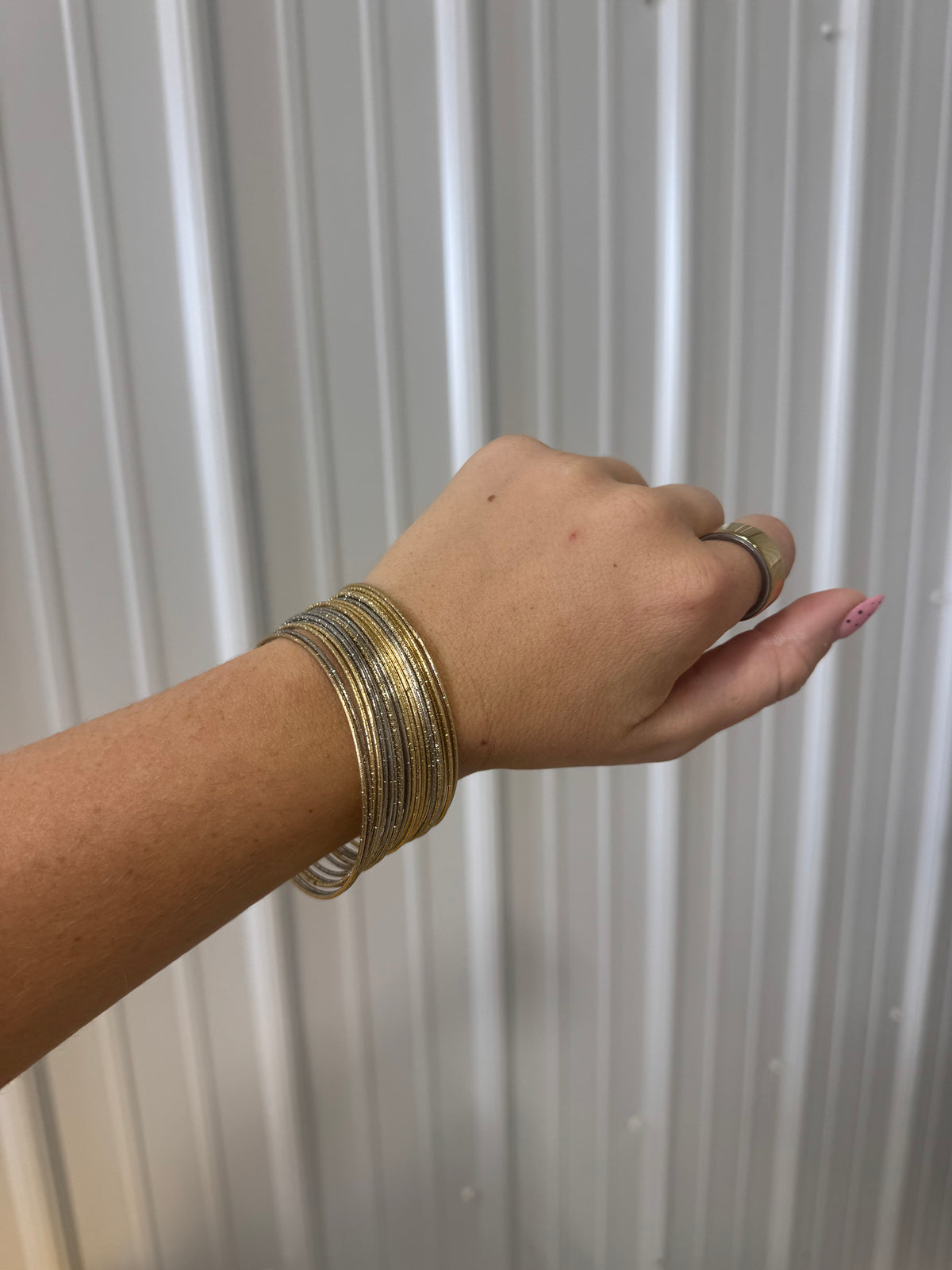 Mixed Metals Bracelet Stack
