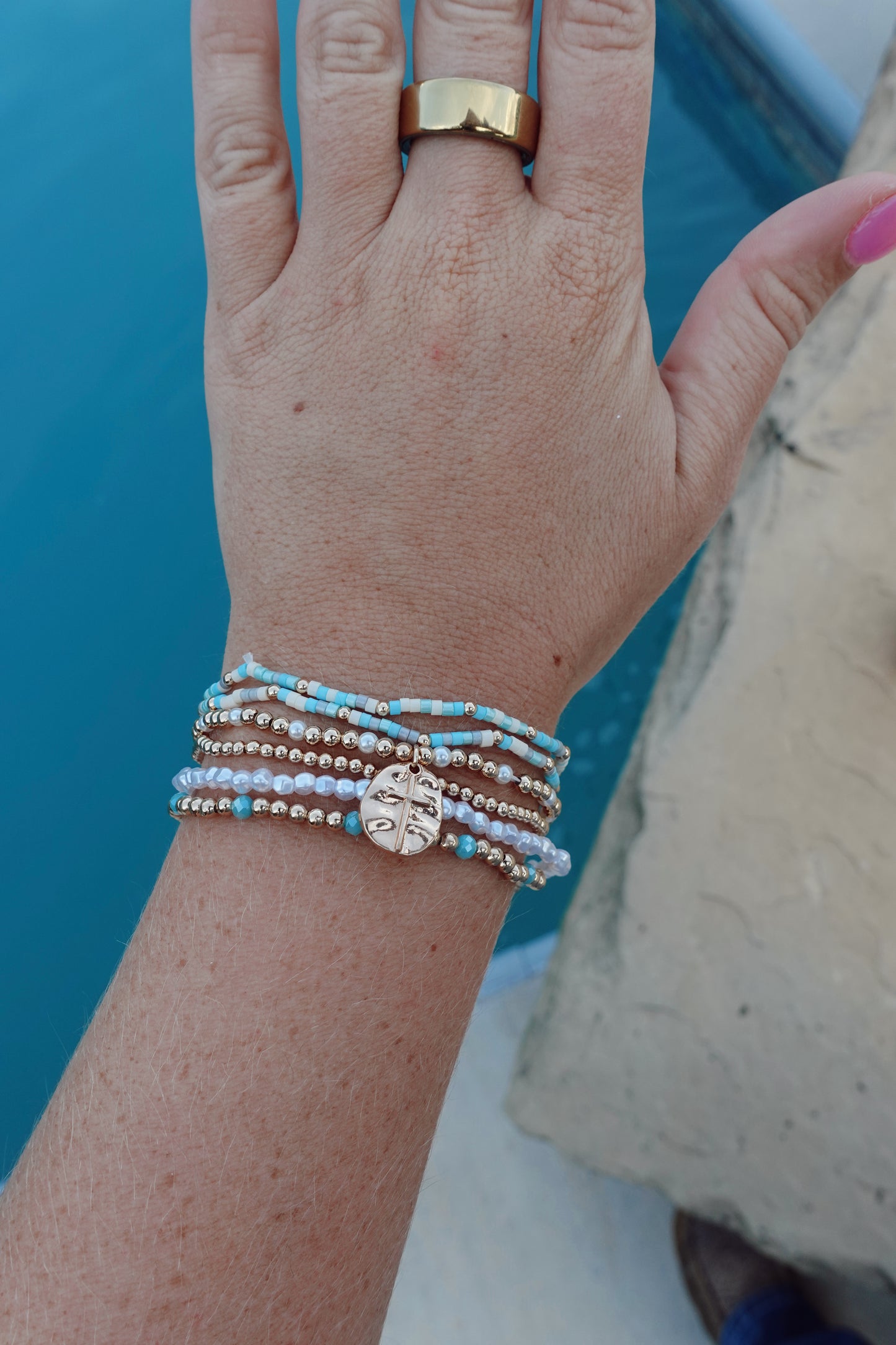 Coastal Charm Bracelet Stack