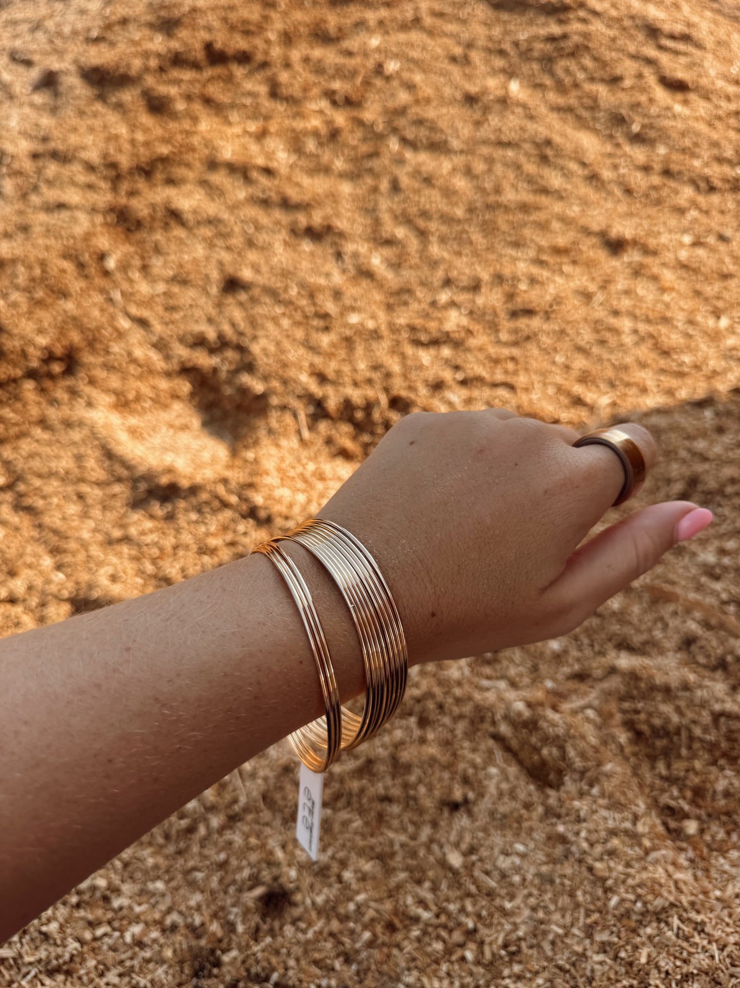 Water Resistant Gold Bangles Set of 12