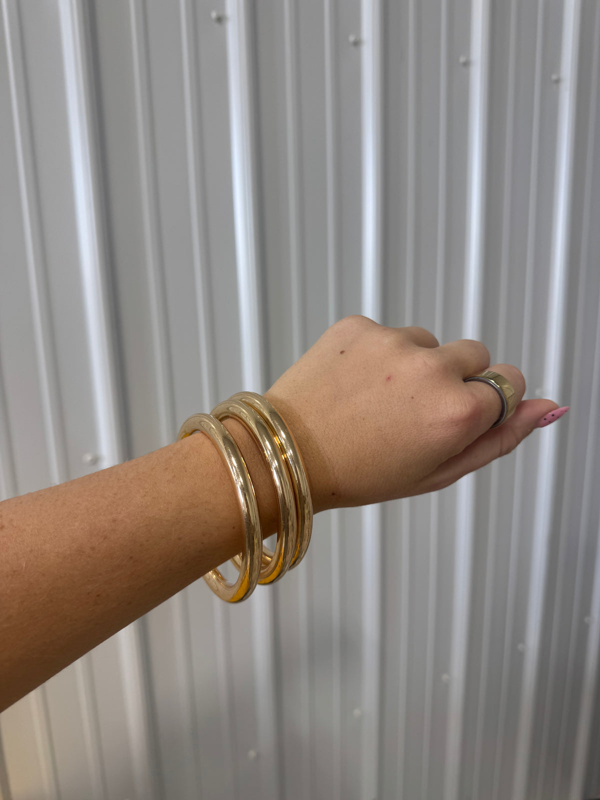 Shiny Gold Girl Bracelet Set