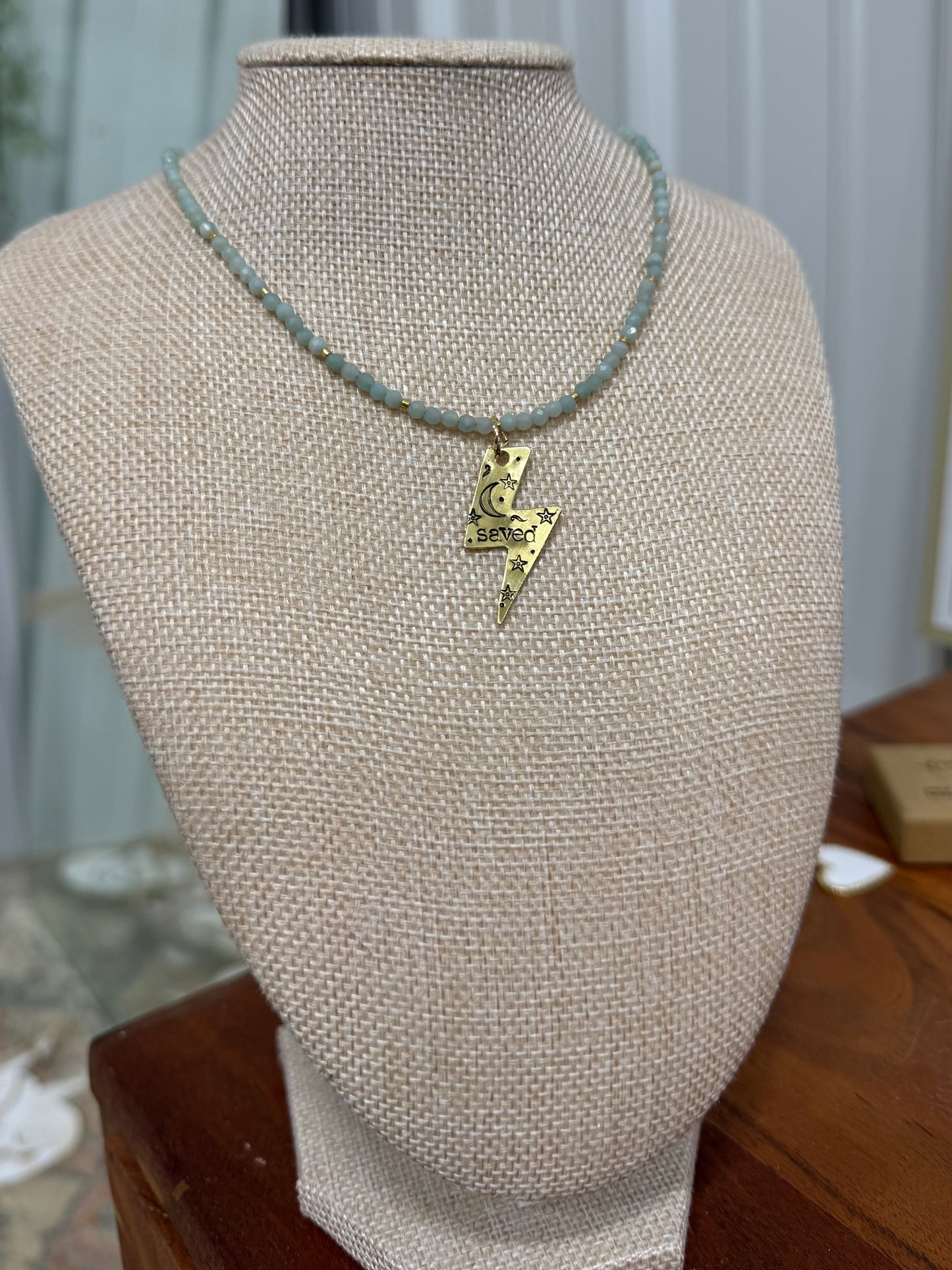 Beaded Lightning Necklace