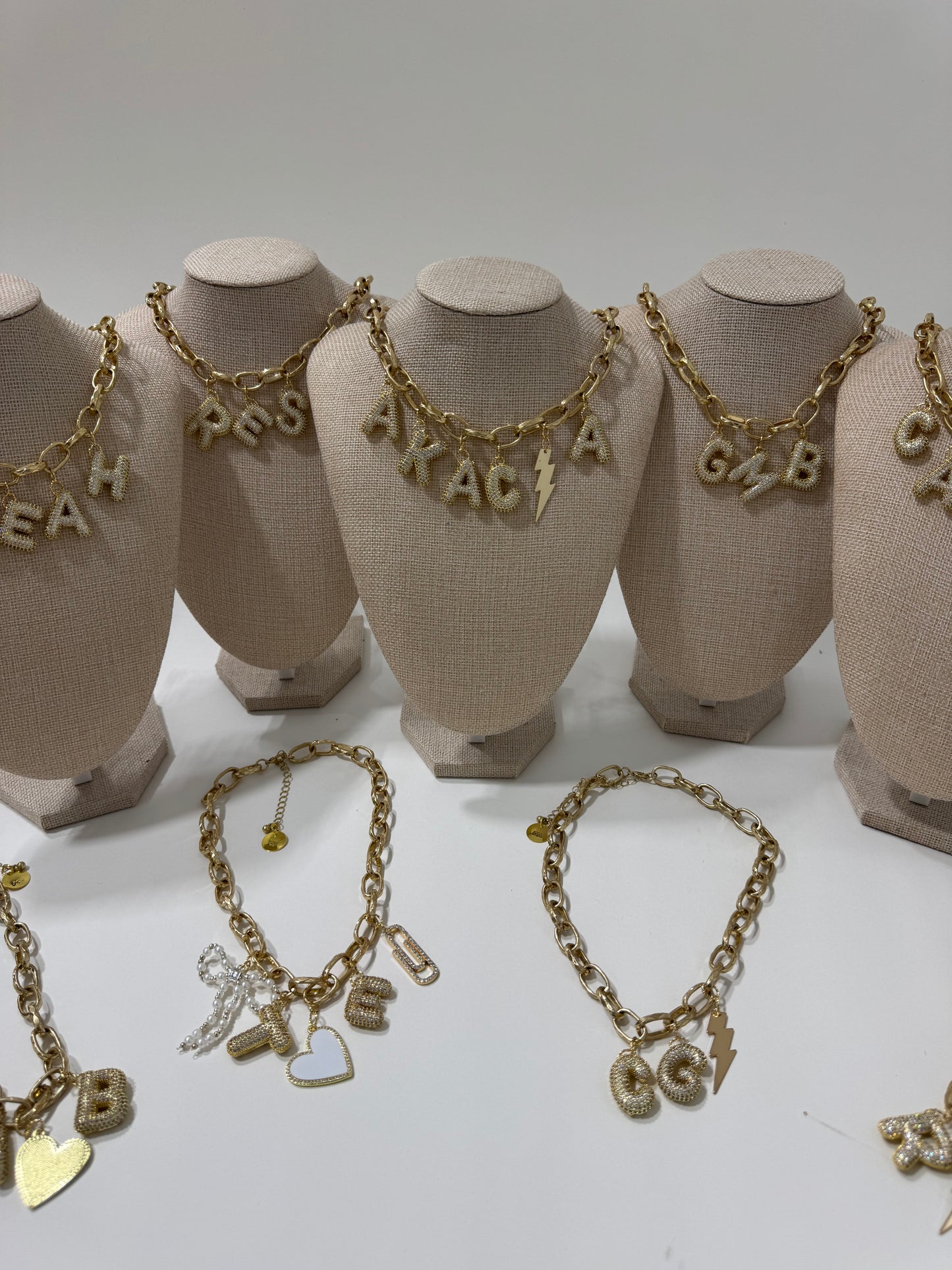 Golden Name Link Necklace