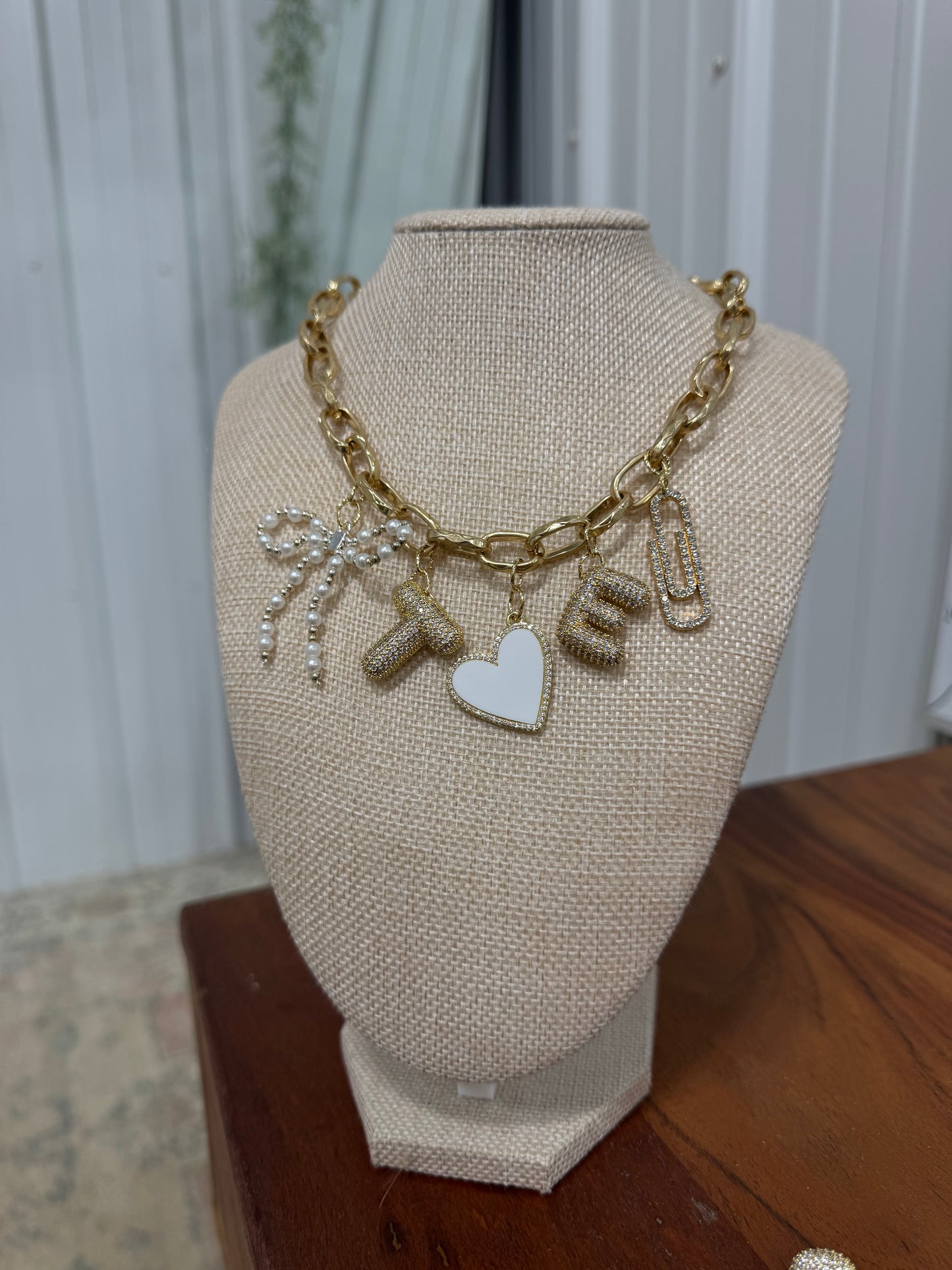 Golden Name Link Necklace