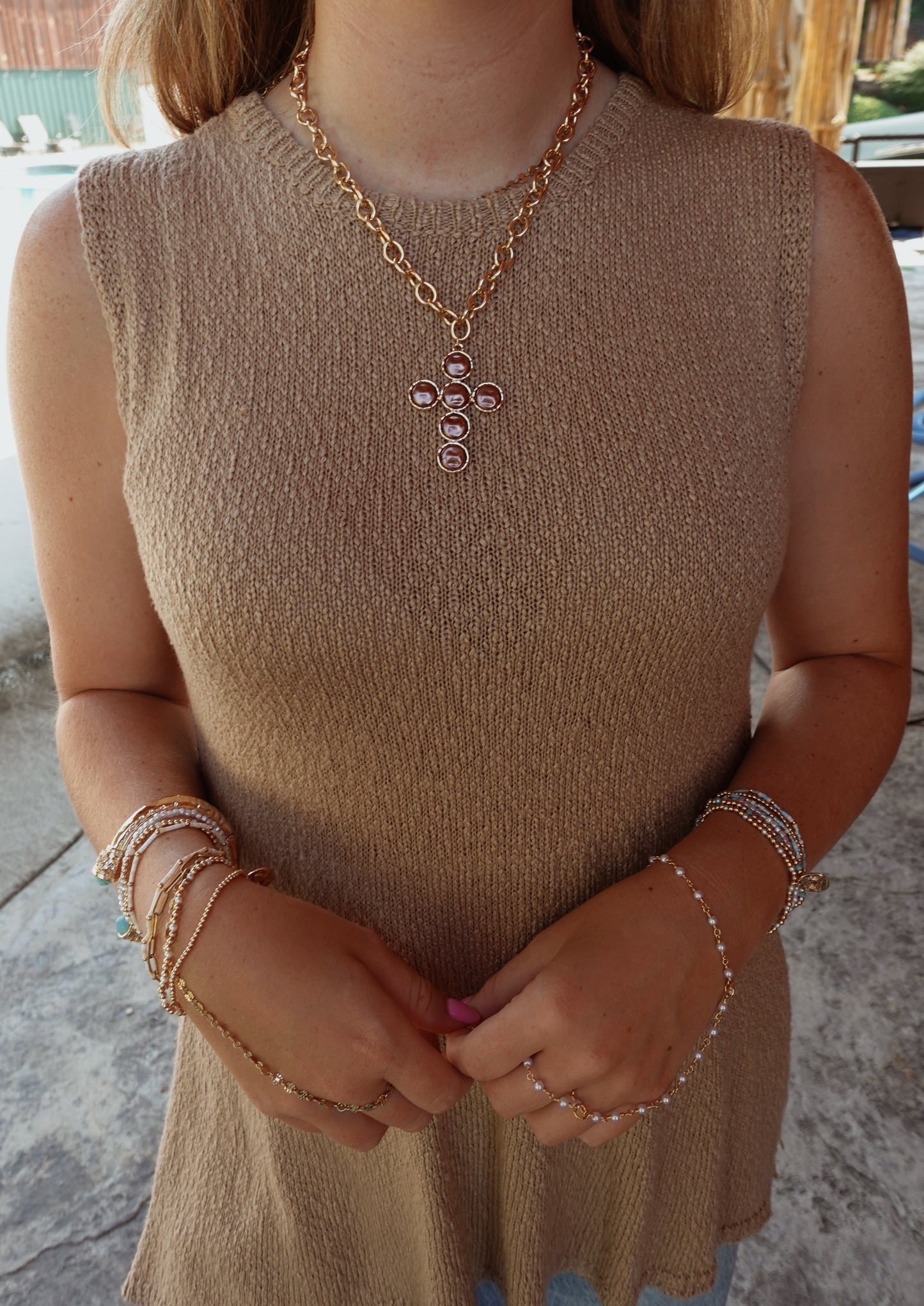 Amethyst Island Cross