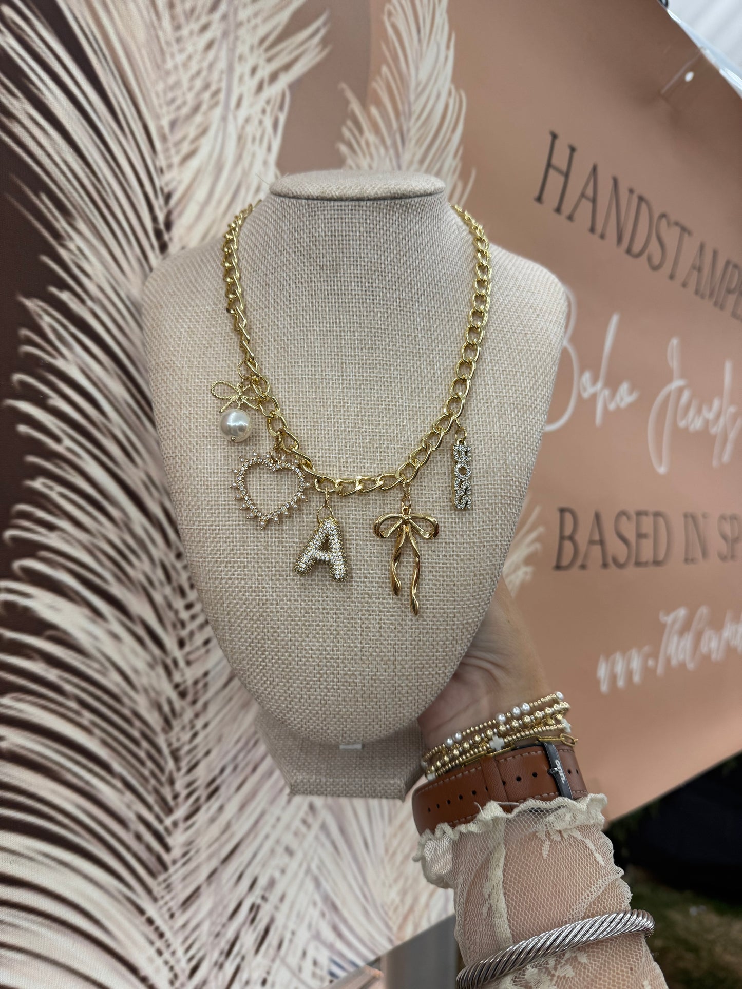 Golden Name Link Necklace