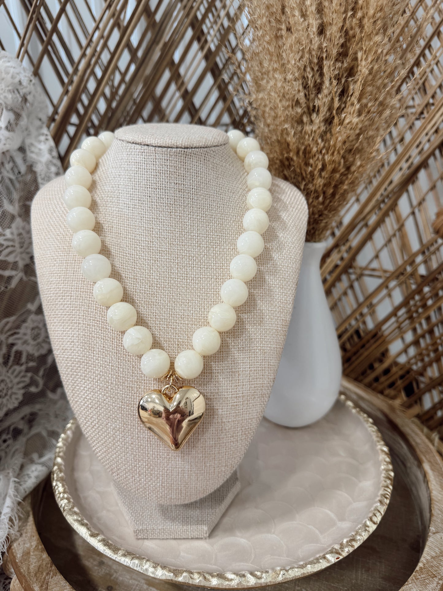 Collegiate Heart Necklace