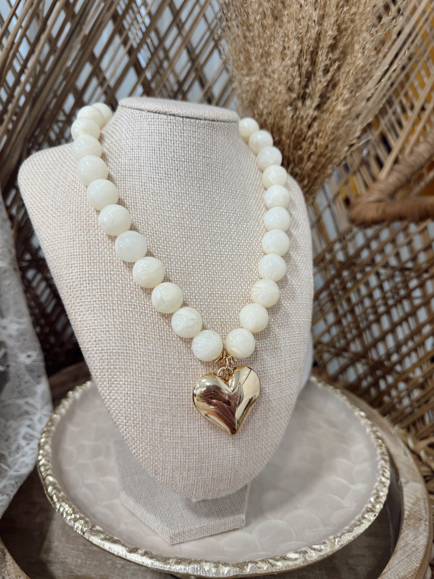Collegiate Heart Necklace