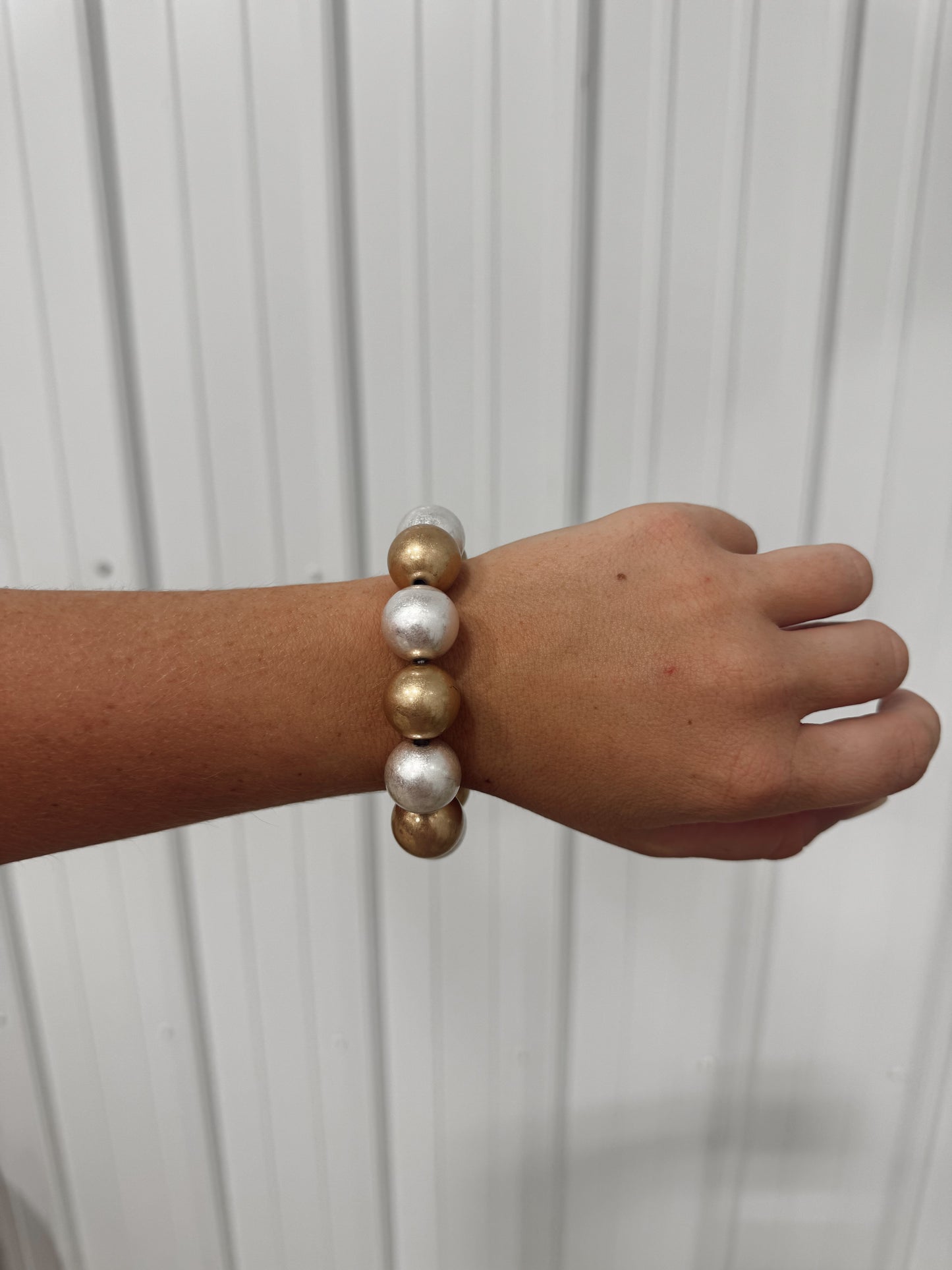 Mixed Metals Bubble Bracelet - Water Resistant
