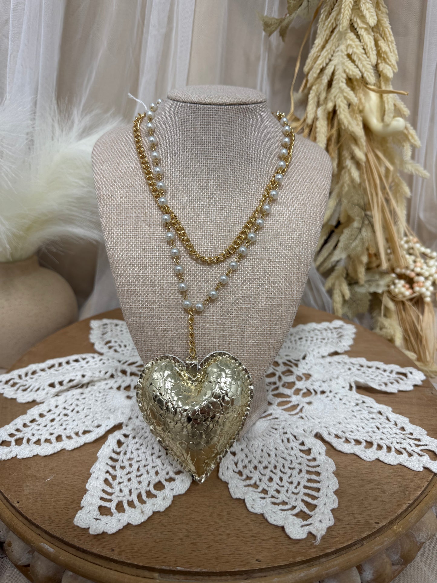 Golden Pearls Necklace
