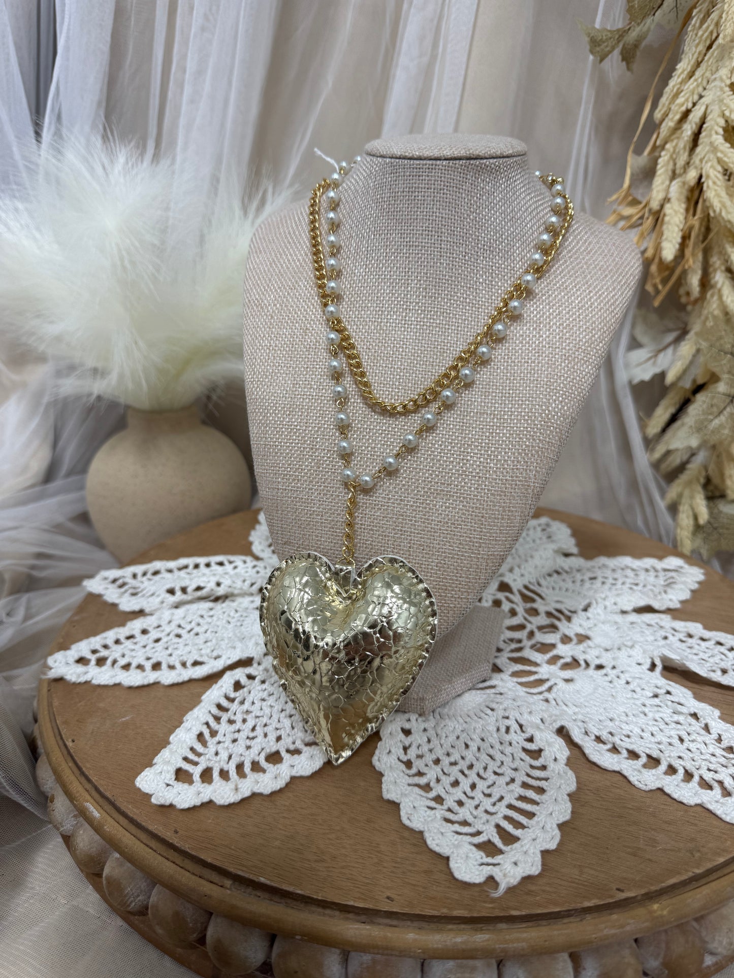Golden Pearls Necklace