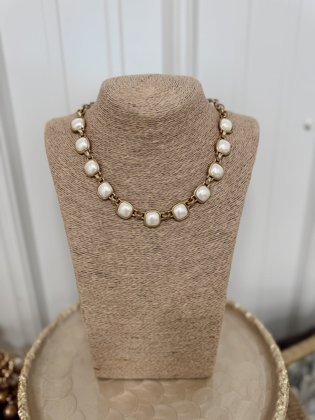 Pearl Squares Necklace