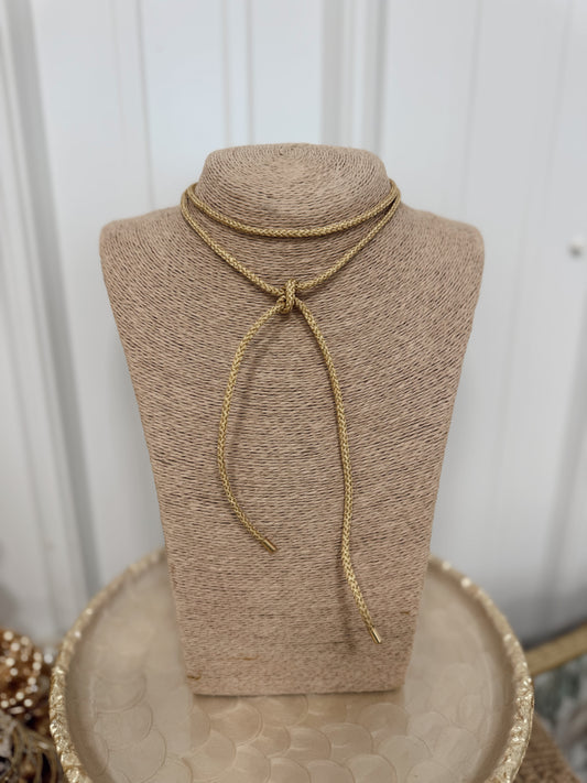 Gold Cord Necklace