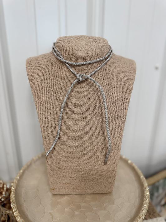 Silver Cord Necklace