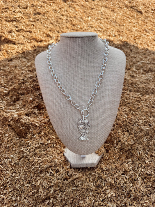 Silver Fish Necklace