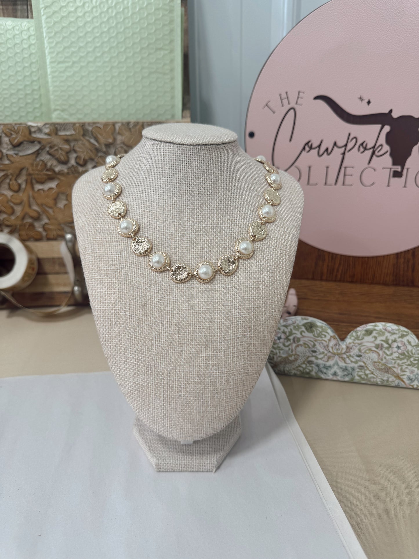 Freshwater Pearl Coin Necklace