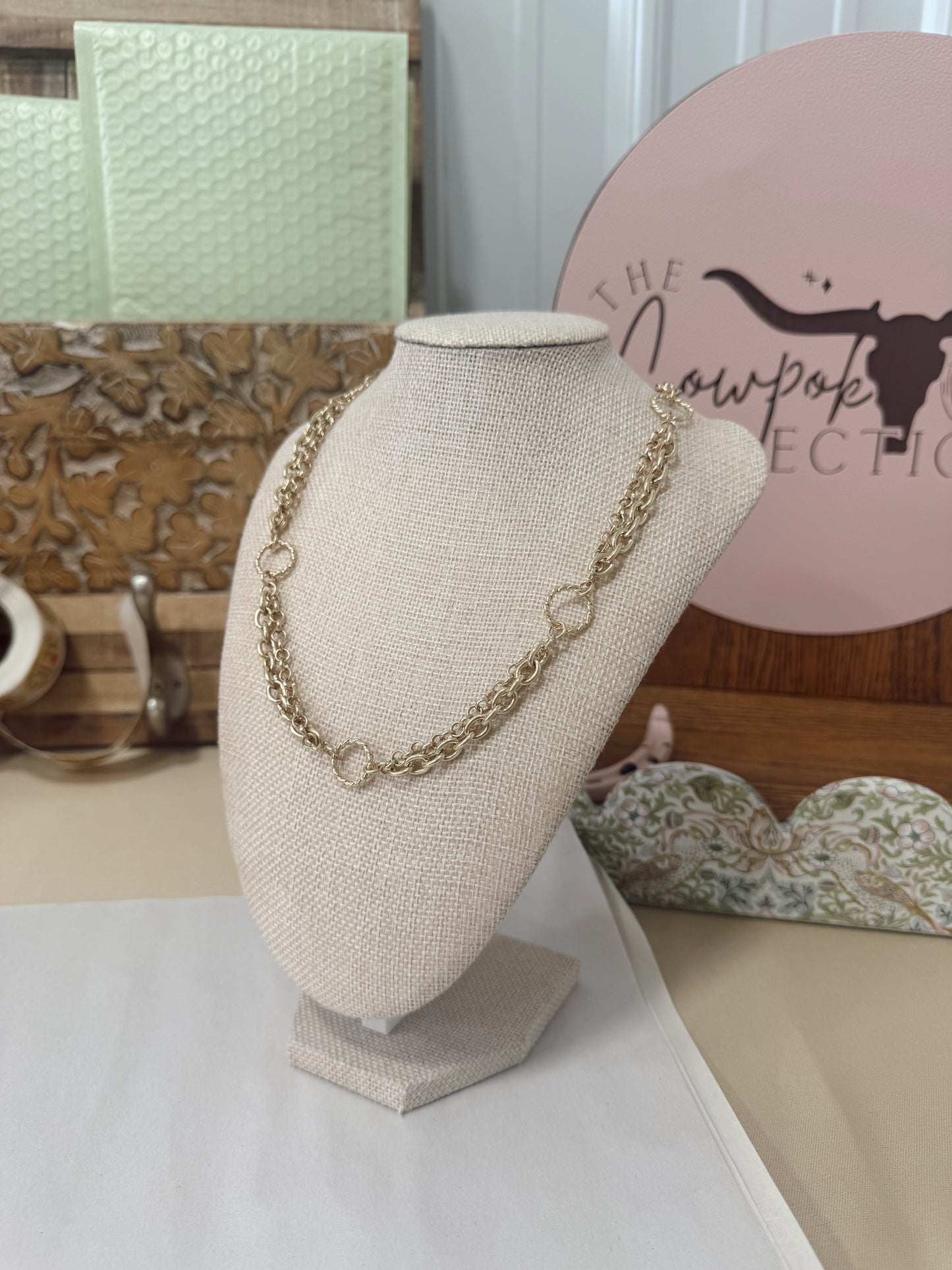 Gold Knotted Necklace