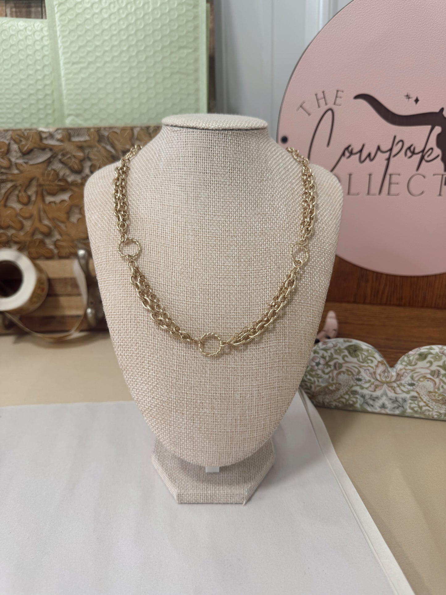 Gold Knotted Necklace