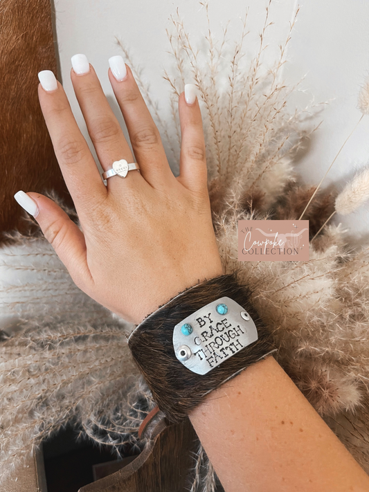 B.G.T.F Cowhide Bracelet